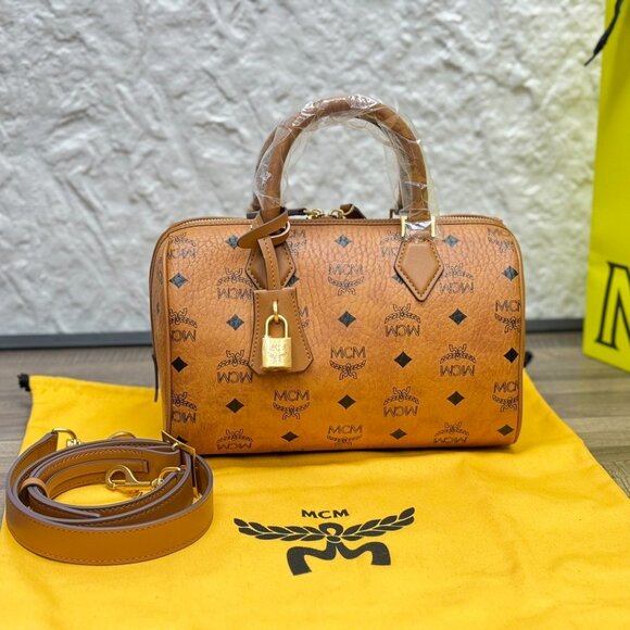 MCM EIla Visetos New Small Boston Bag - Picture 2 of 9